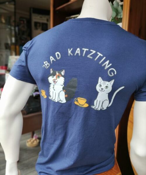 Exklusive T-Shirt, Shirts, Aufdruck, Bad Katzting, Pixie, Feline, Teetrinken