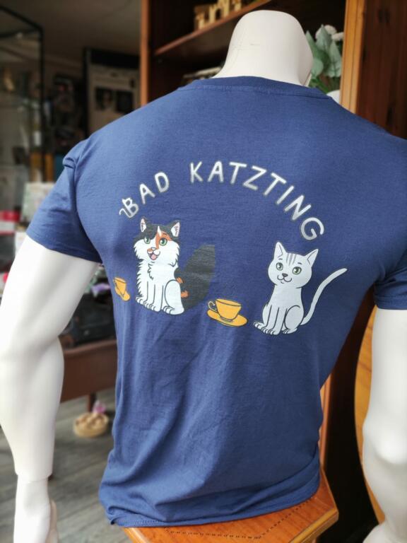 exklusive T-Shirt, Shirts, Aufdruck, Bad Katzting, Pixie, Feline, Teetrinken