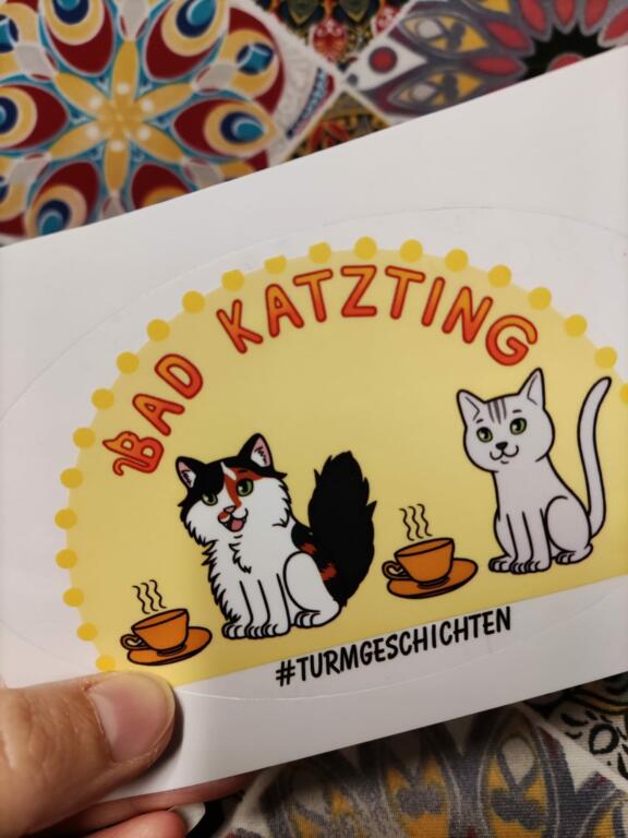 Aufkleber, Sticker, Bad Katzting, Bad Kötzting, Katze, Cat, Miau, transparent